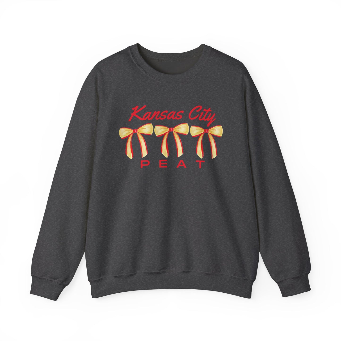 Kansas City Bow Trio Design Graphic Crewneck Sweatshirt