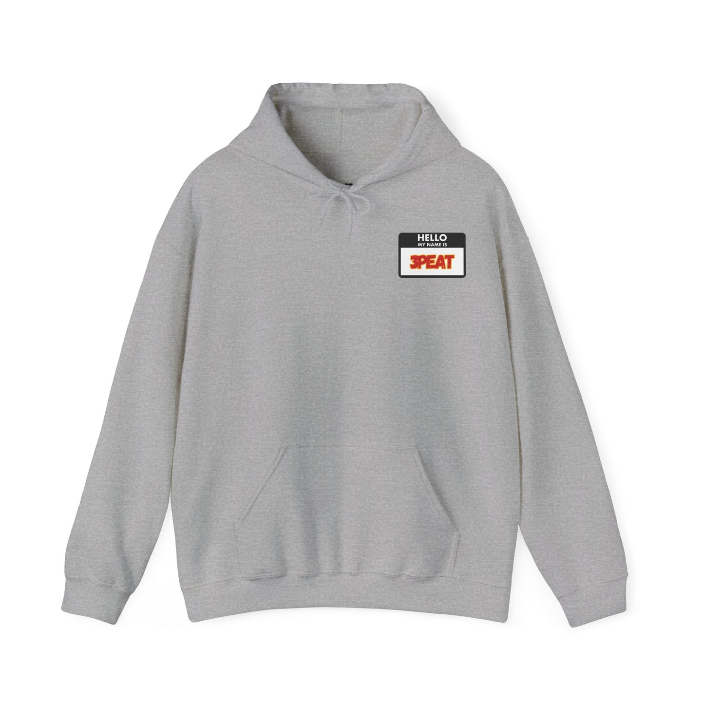 Hello My Name Is Repeat Graphic Hooded Sweatshirt