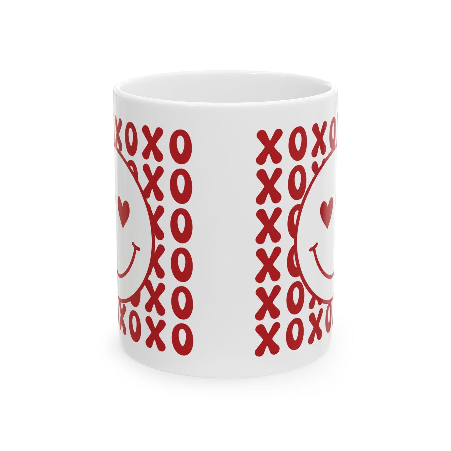 Hearts and Happiness XO Ceramic Mug, Boxer Dog Lovers