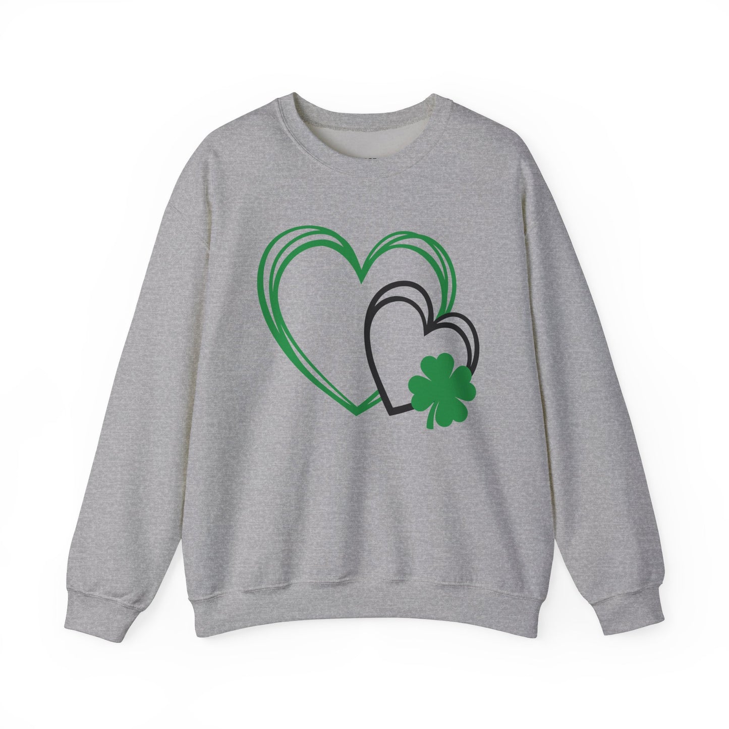 Festive Hearts w/a little St. Patrick’s Day Luck Crewneck Sweatshirt