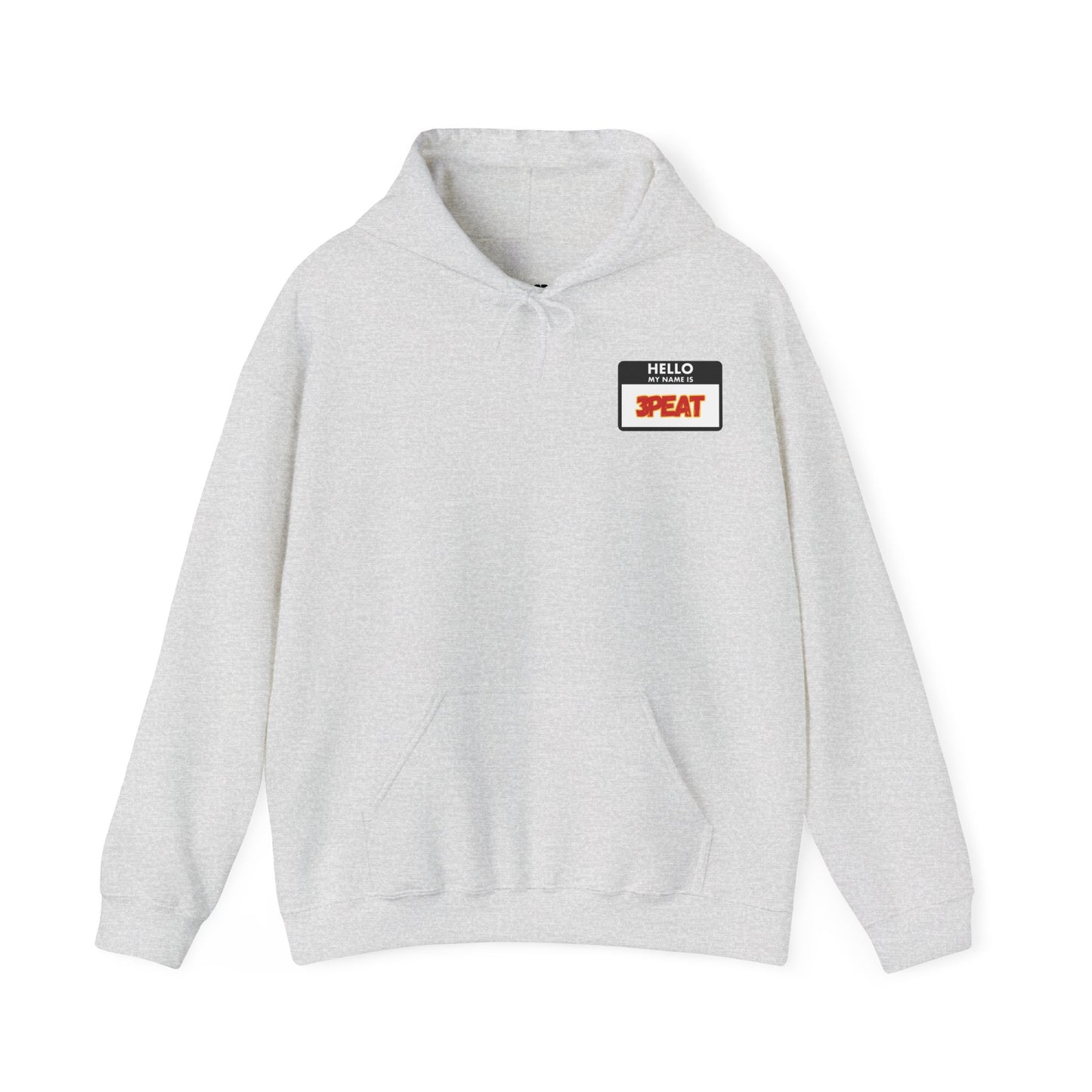Hello My Name Is Repeat Graphic Hooded Sweatshirt