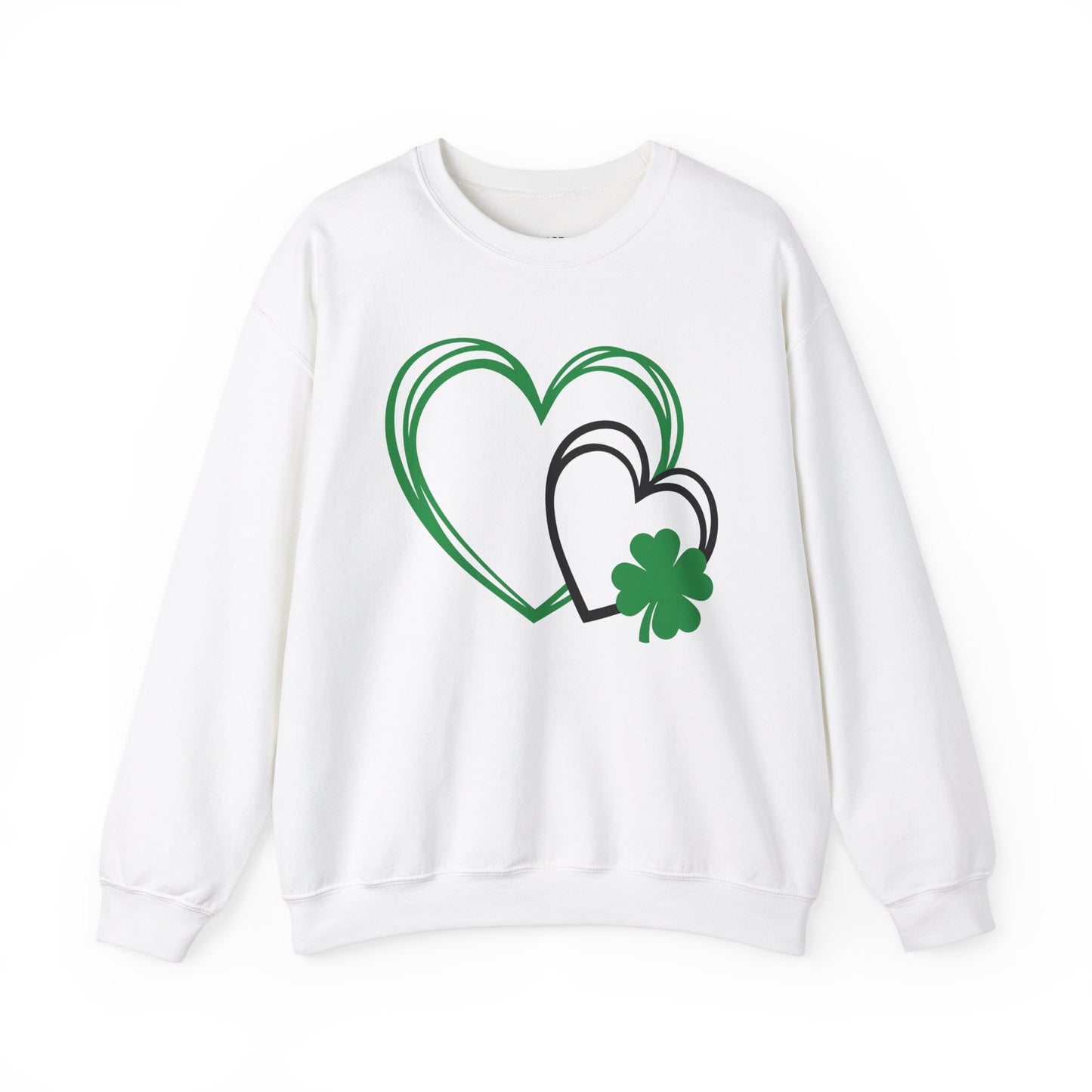 Festive Hearts w/a little St. Patrick’s Day Luck Crewneck Sweatshirt