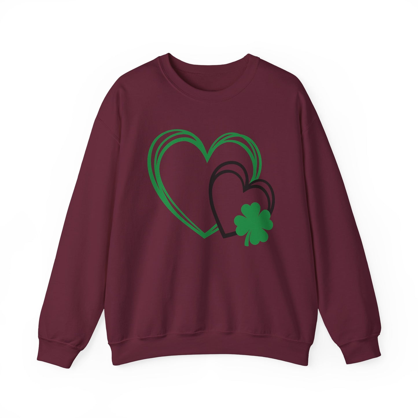 Festive Hearts w/a little St. Patrick’s Day Luck Crewneck Sweatshirt