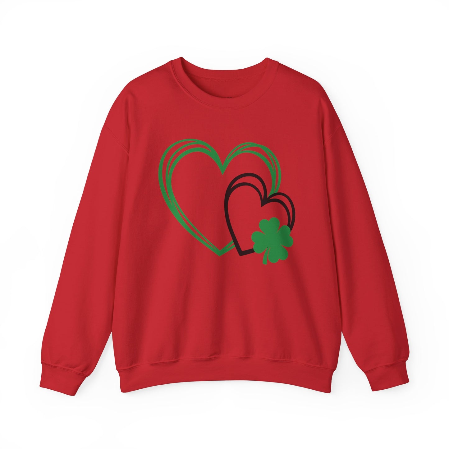 Festive Hearts w/a little St. Patrick’s Day Luck Crewneck Sweatshirt