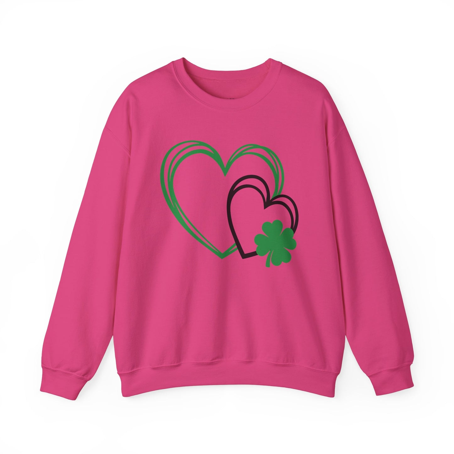 Festive Hearts w/a little St. Patrick’s Day Luck Crewneck Sweatshirt
