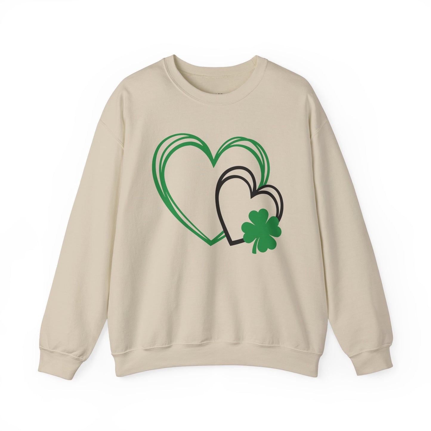 Festive Hearts w/a little St. Patrick’s Day Luck Crewneck Sweatshirt