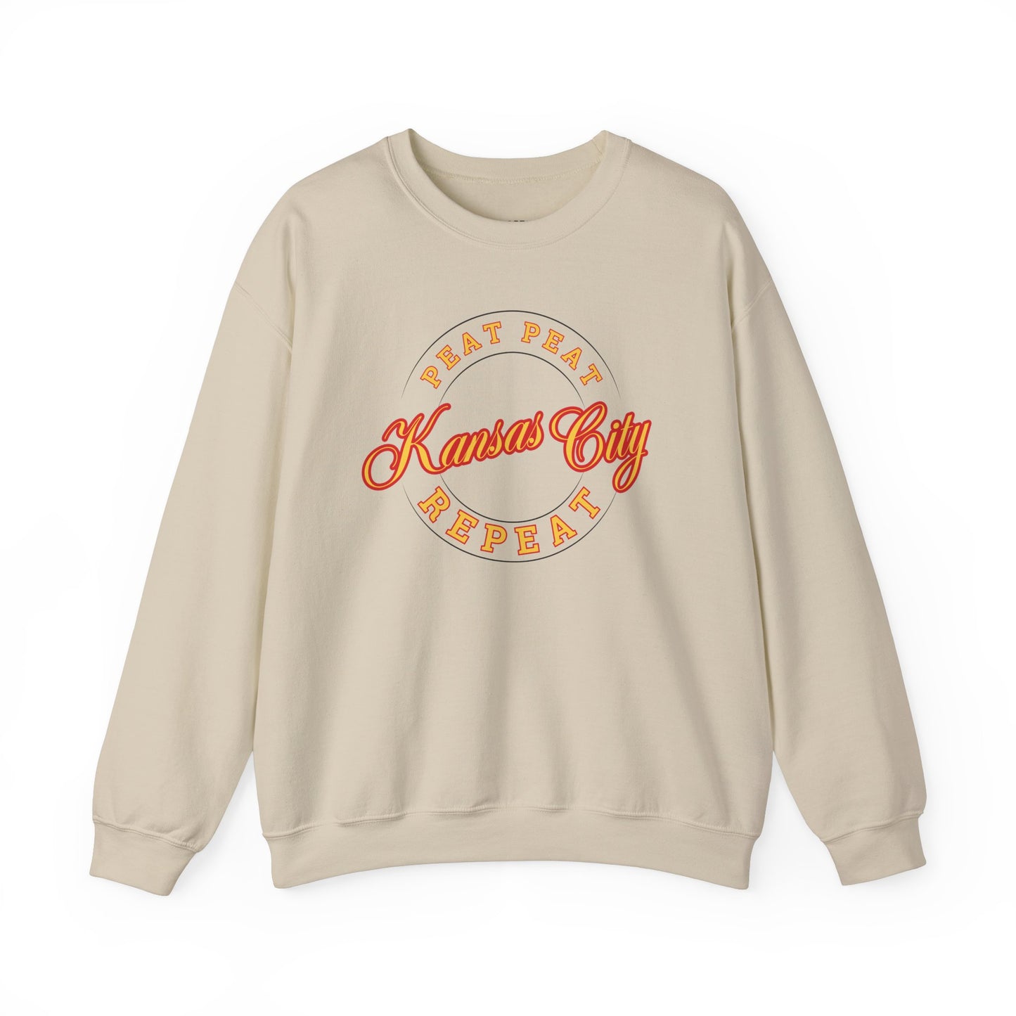 Kansas City Repeat Crewneck Graphic Crewneck Sweatshirt