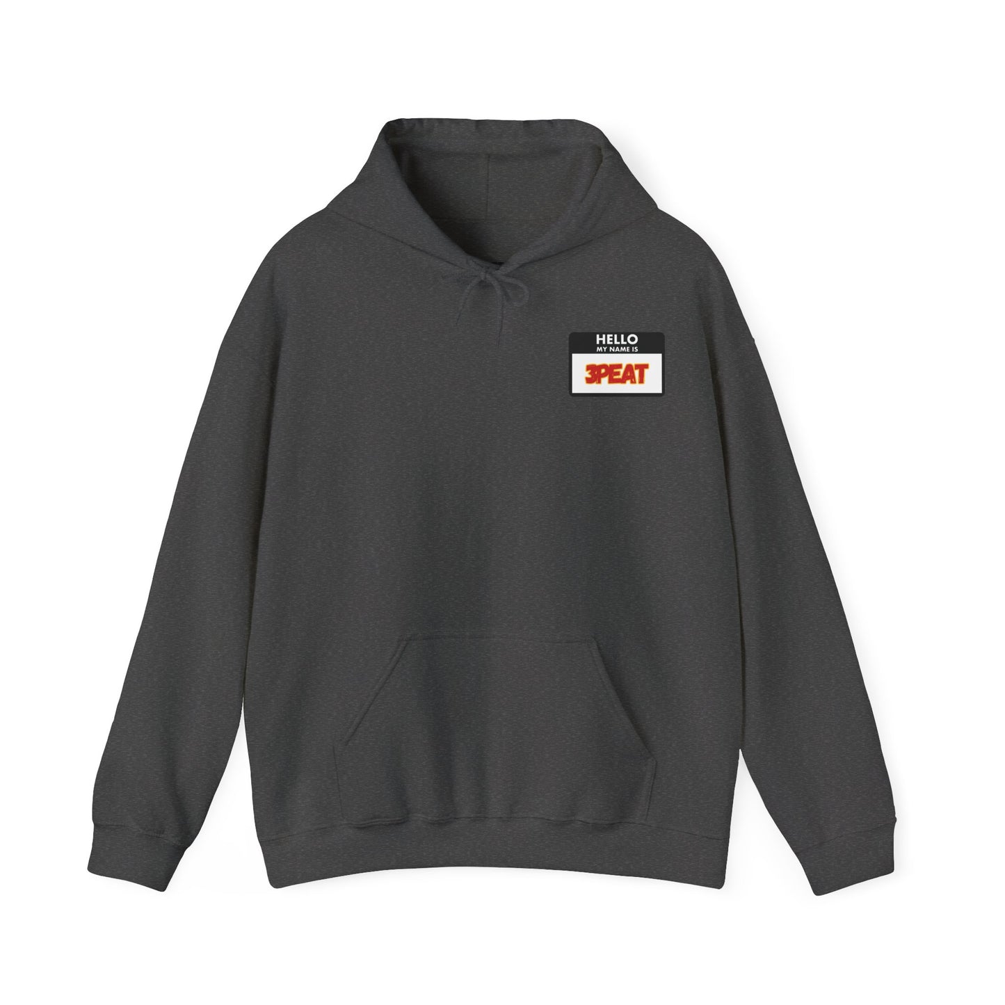 Hello My Name Is Repeat Graphic Hooded Sweatshirt