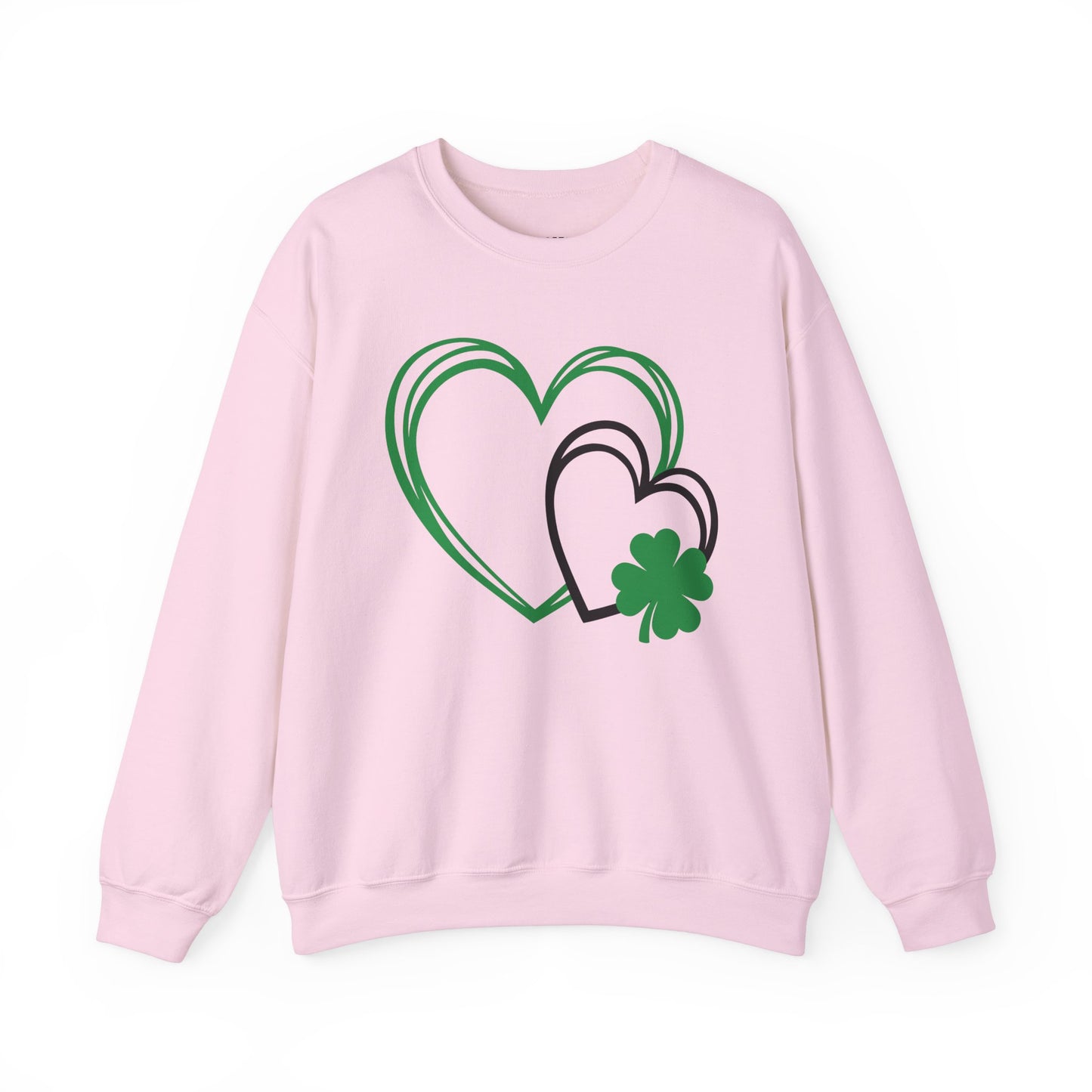 Festive Hearts w/a little St. Patrick’s Day Luck Crewneck Sweatshirt