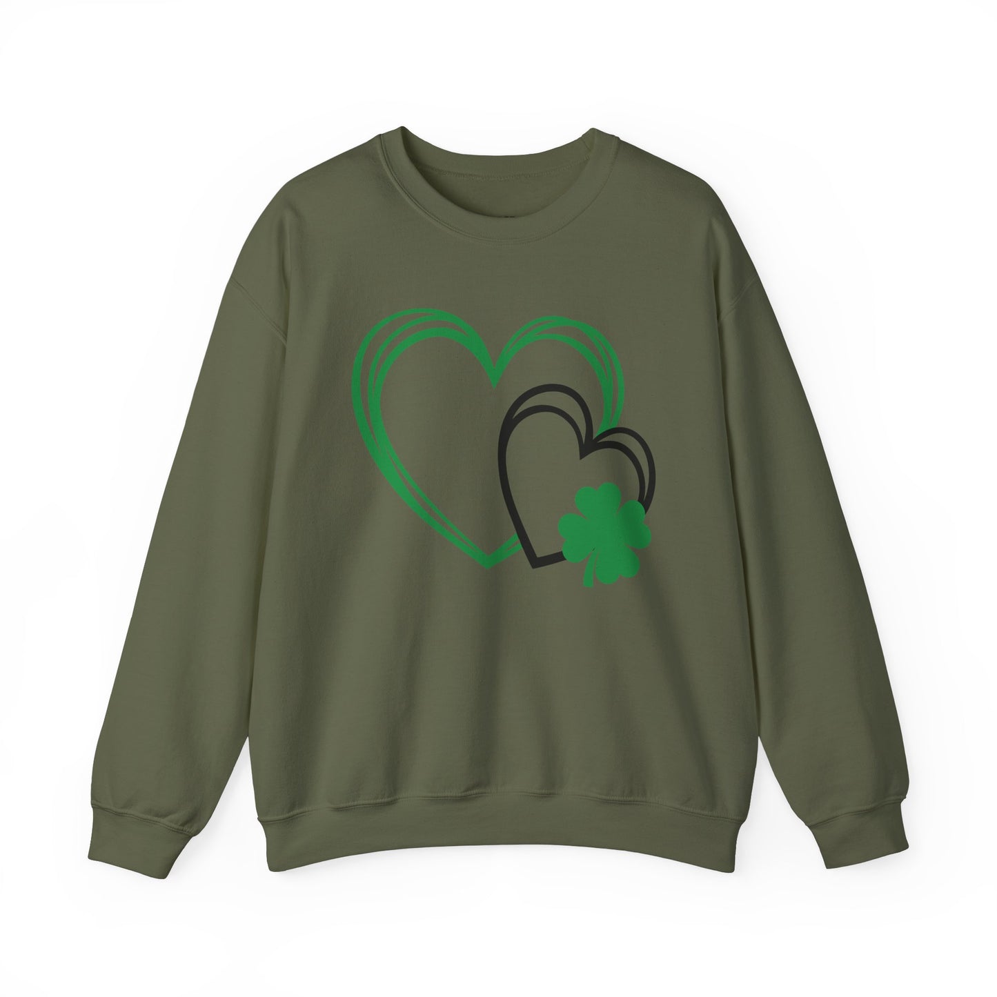 Festive Hearts w/a little St. Patrick’s Day Luck Crewneck Sweatshirt