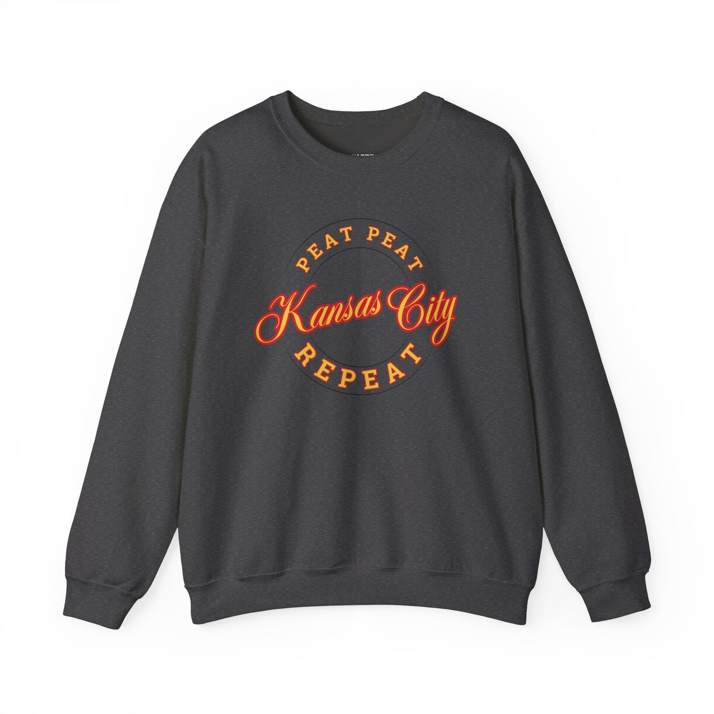 Kansas City Repeat Crewneck Graphic Crewneck Sweatshirt