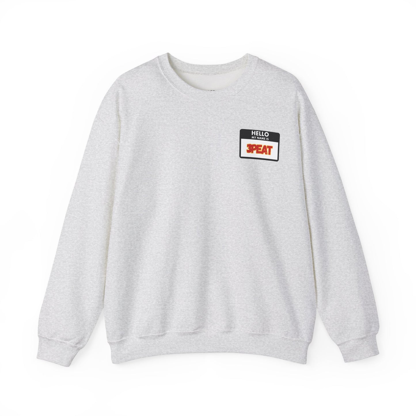 Hello My Name Is Repeat Graphic Crewneck Sweatshirt