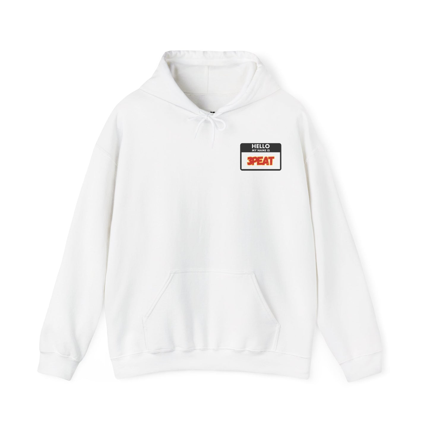 Hello My Name Is Repeat Graphic Hooded Sweatshirt