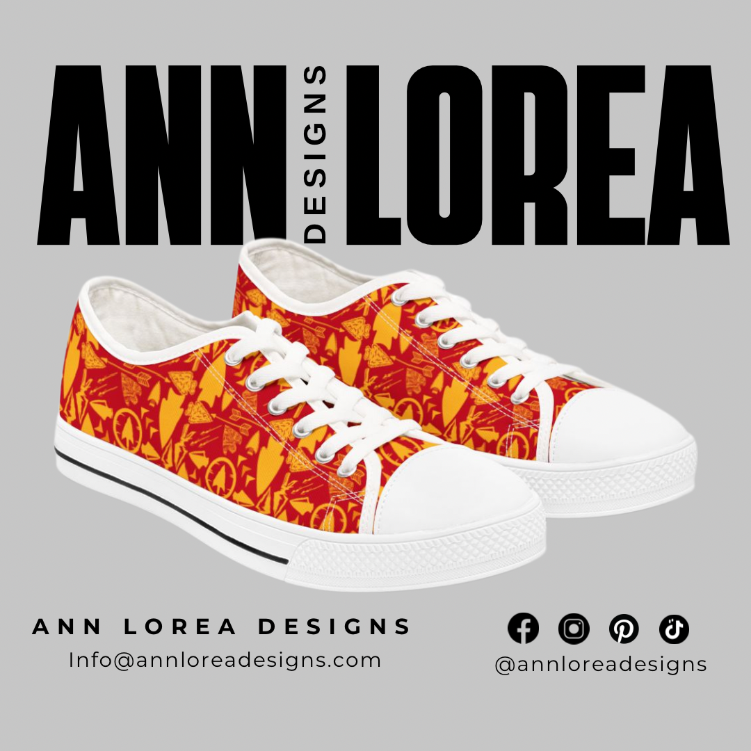 Arrowhead Football Fans Low Top Sneakers/Shoes