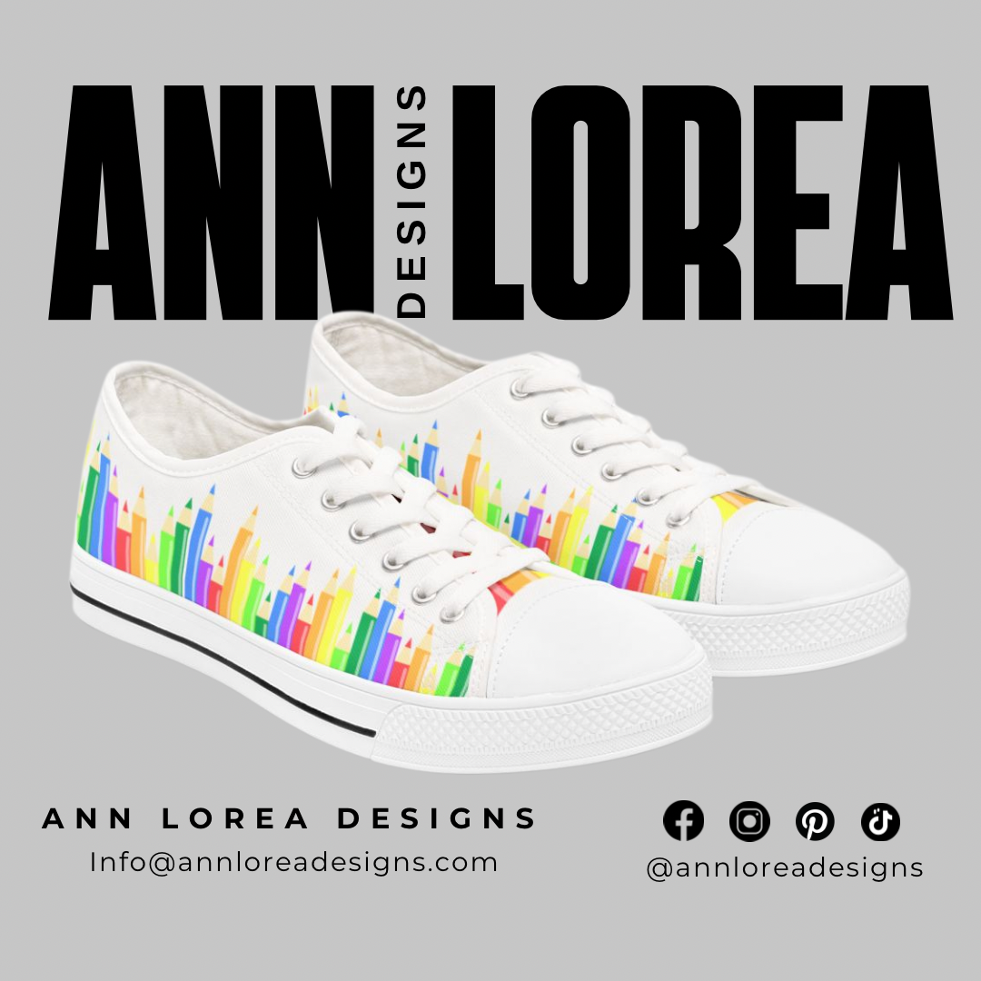 Colored Pencils Low Top Sneakers/Shoes