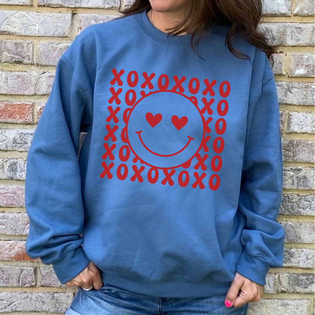Hearts and Happiness XO Crewneck Sweatshirt