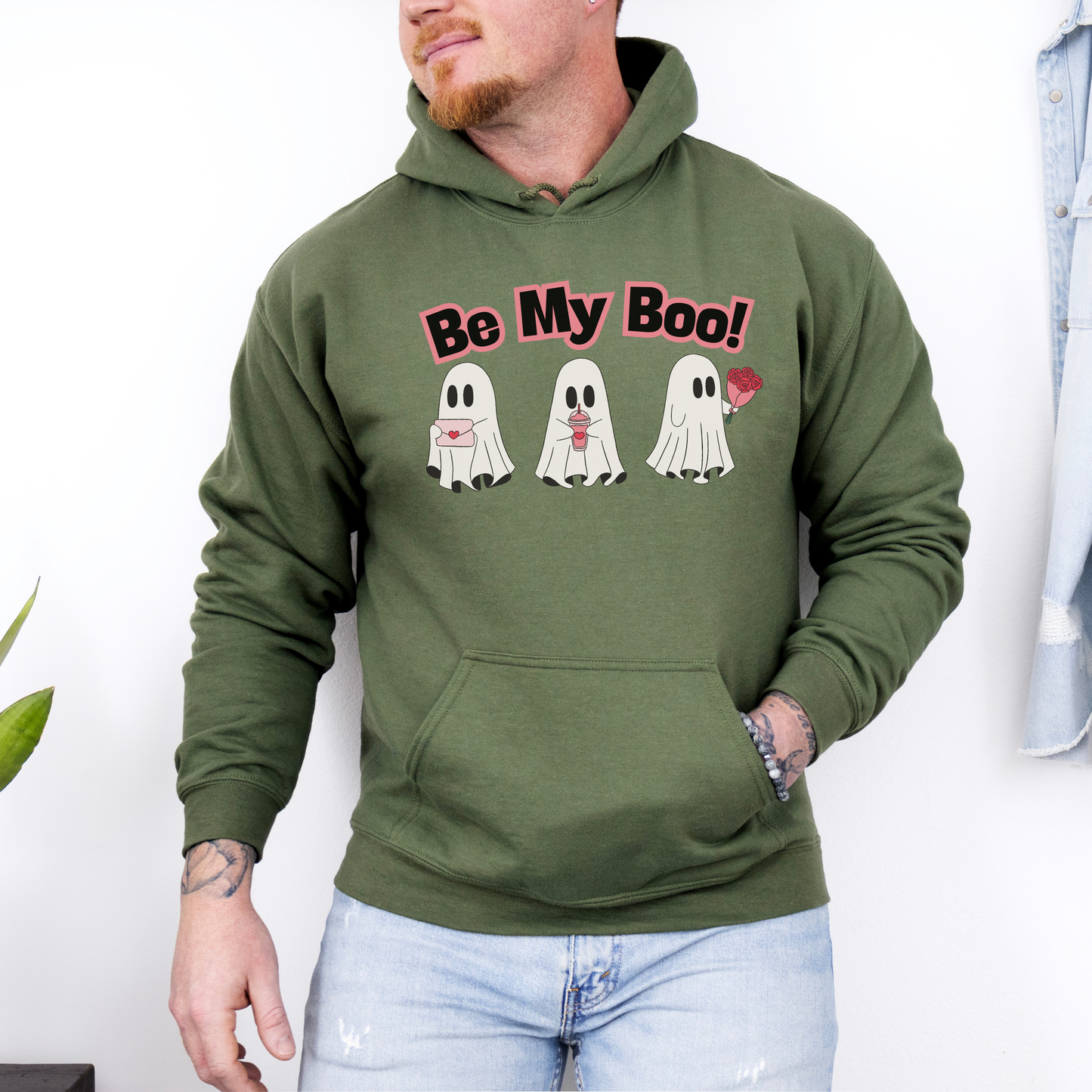 Be My Boo Graphic Hooded Sweatshirt