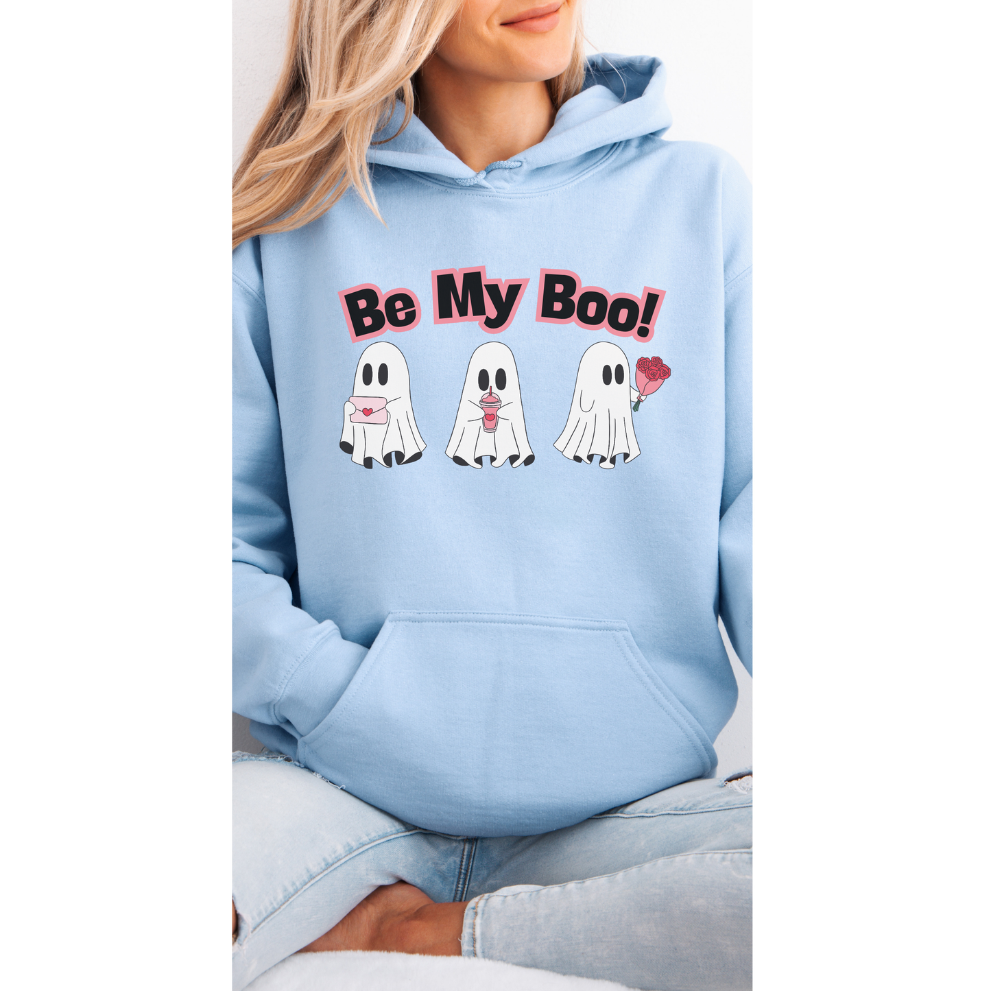 Be My Boo Graphic Hooded Sweatshirt