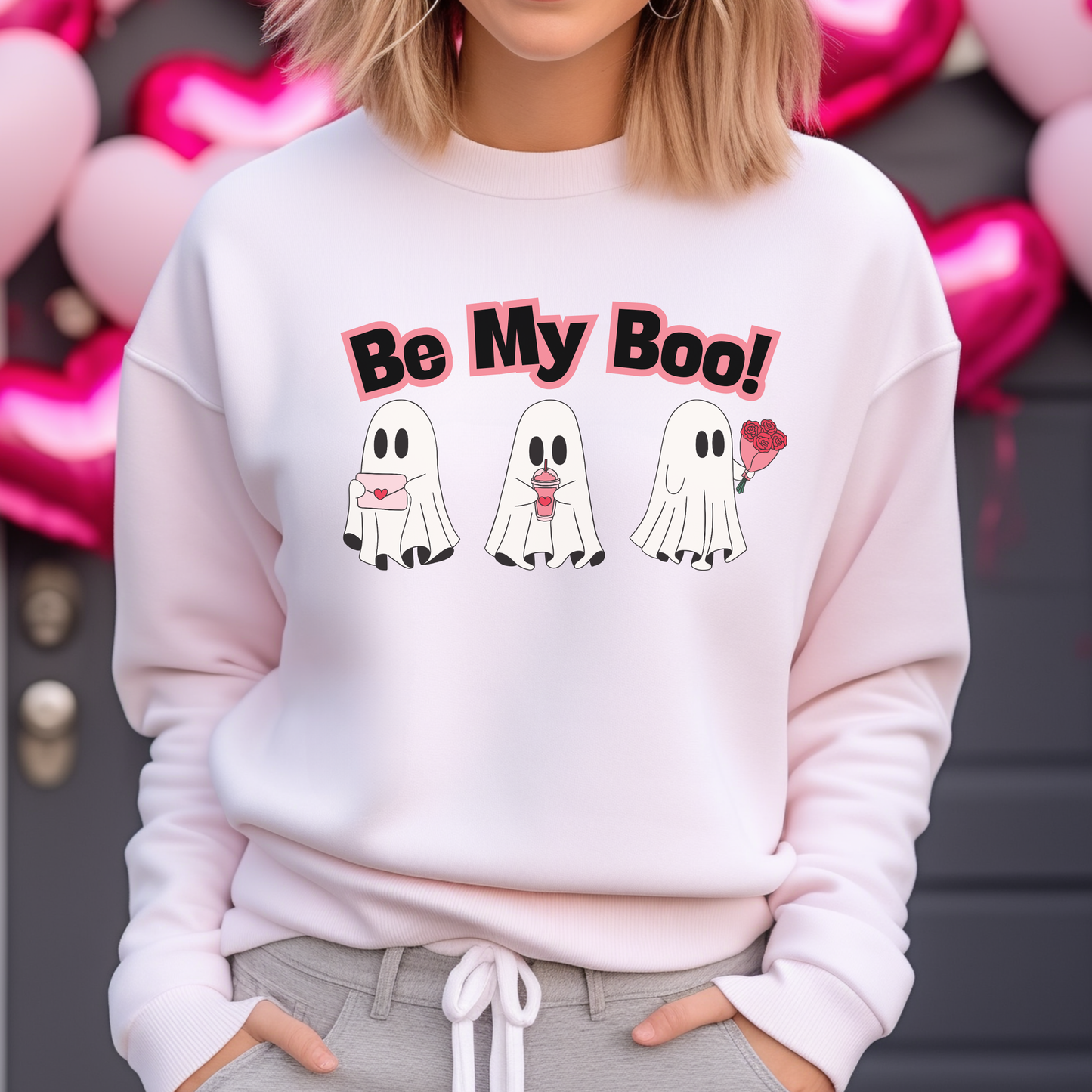 Be My Boo Graphic Crewneck Sweatshirt