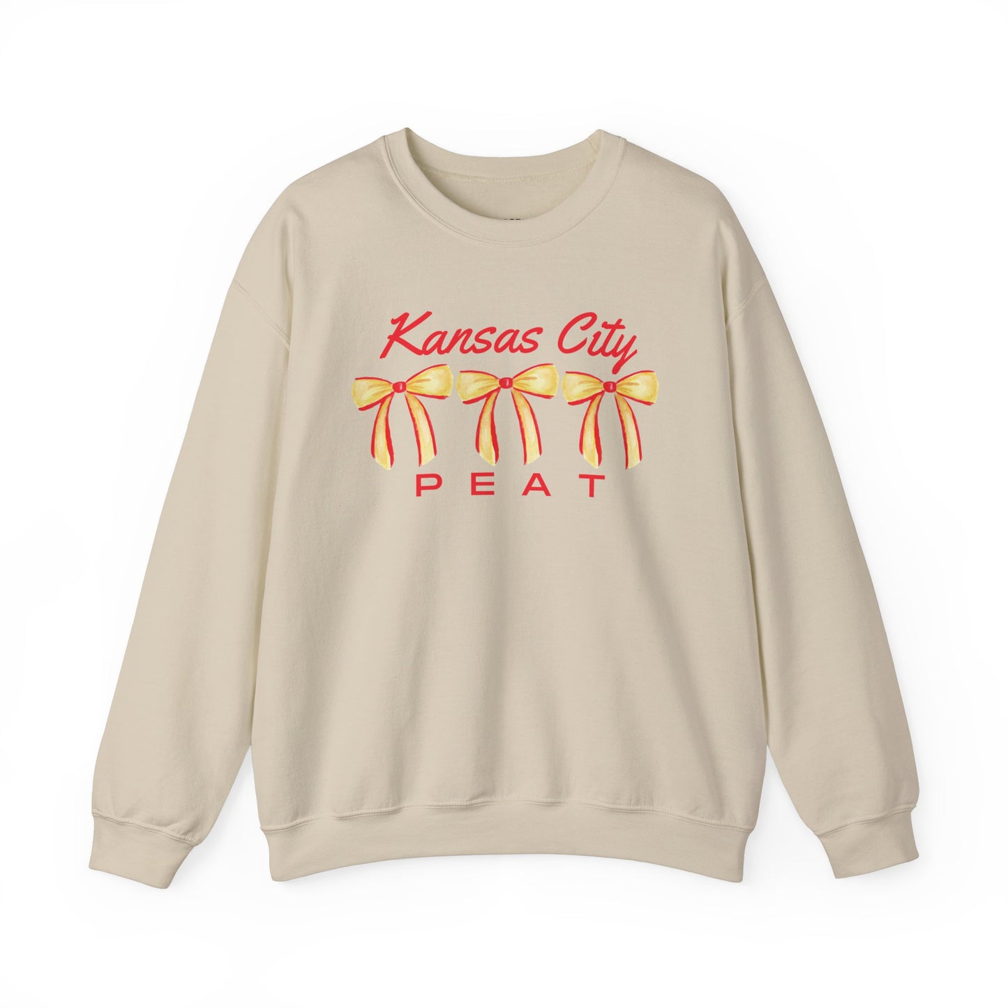 Kansas City Bow Trio Design Graphic Crewneck Sweatshirt
