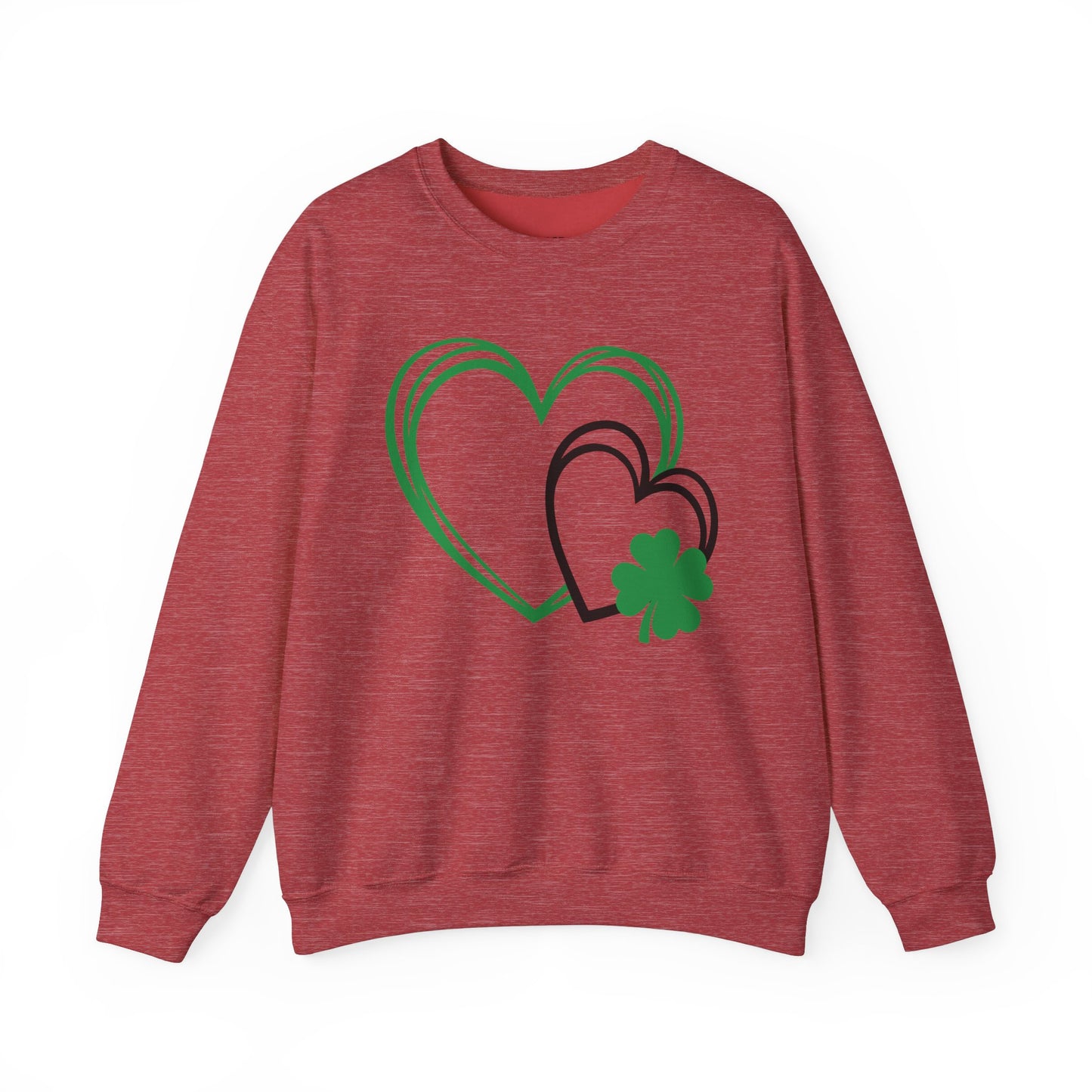 Festive Hearts w/a little St. Patrick’s Day Luck Crewneck Sweatshirt