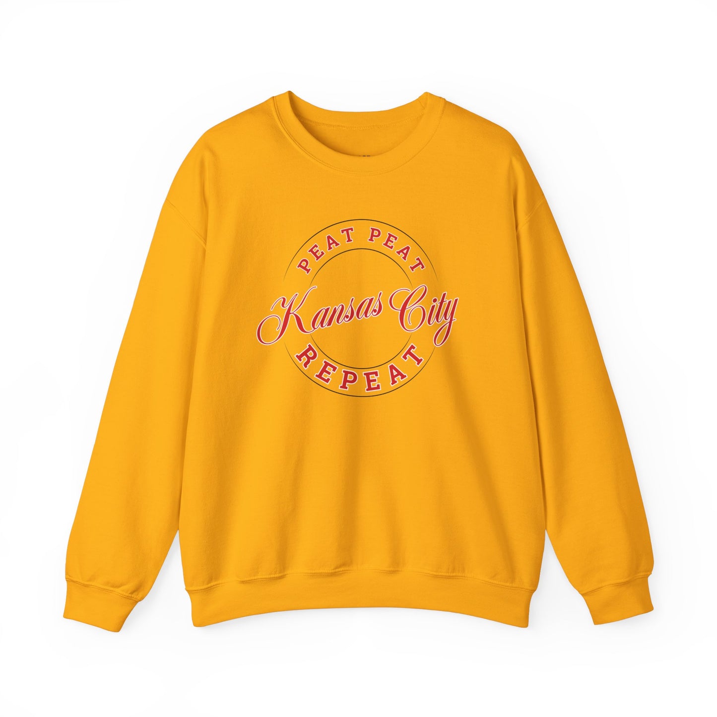 Kansas City Repeat Crewneck Graphic Crewneck Sweatshirt