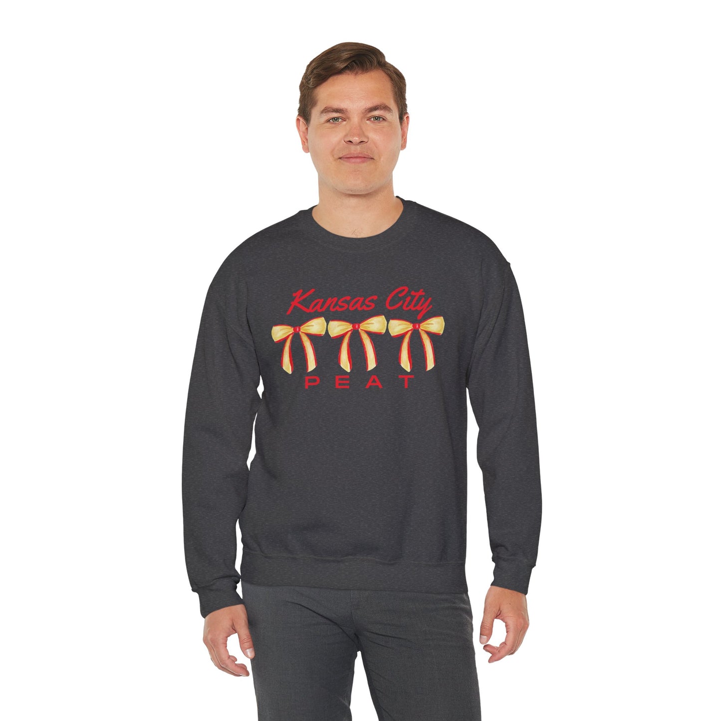Kansas City Bow Trio Design Graphic Crewneck Sweatshirt
