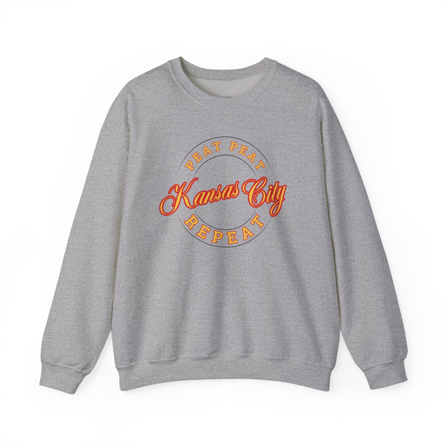 Kansas City Repeat Crewneck Graphic Crewneck Sweatshirt