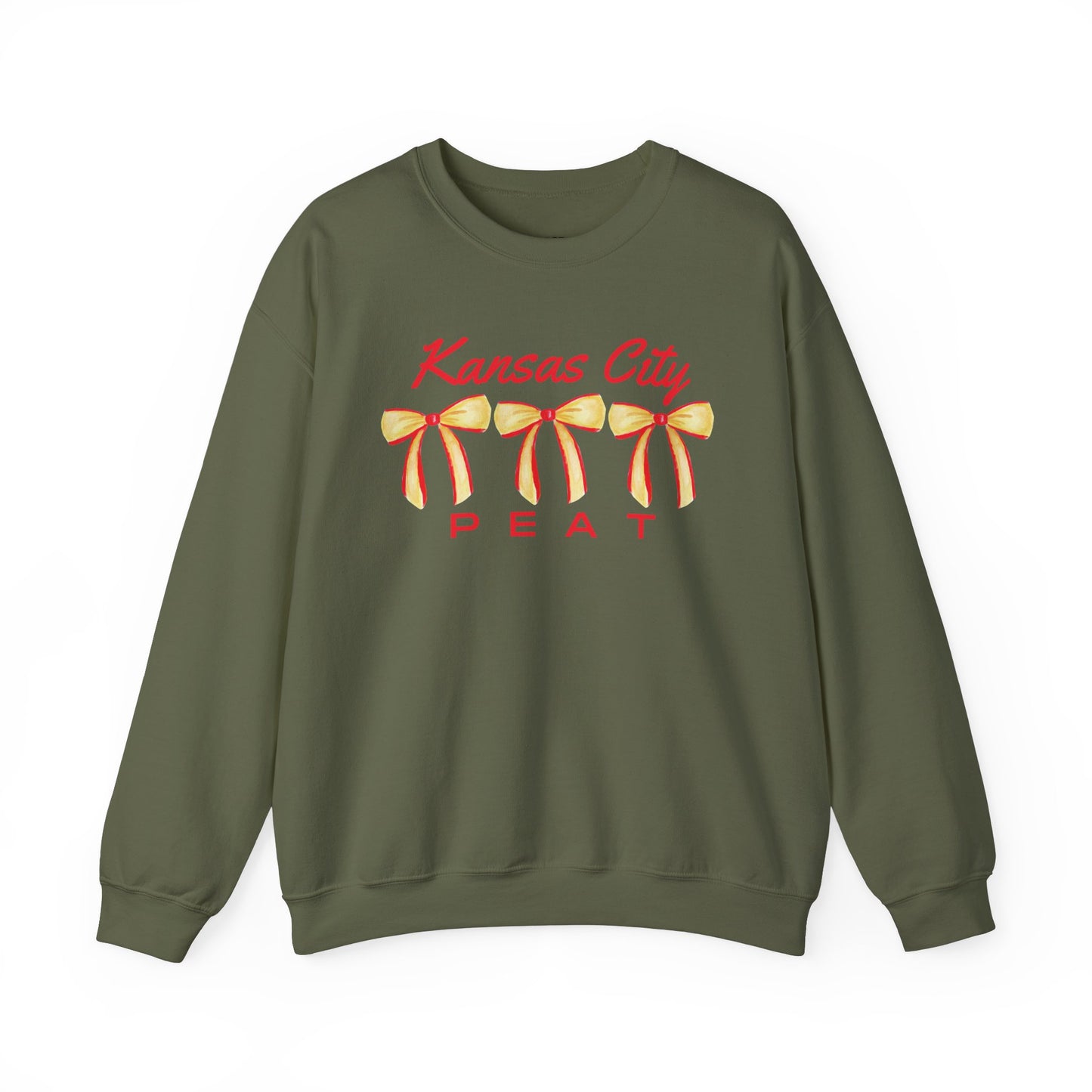 Kansas City Bow Trio Design Graphic Crewneck Sweatshirt