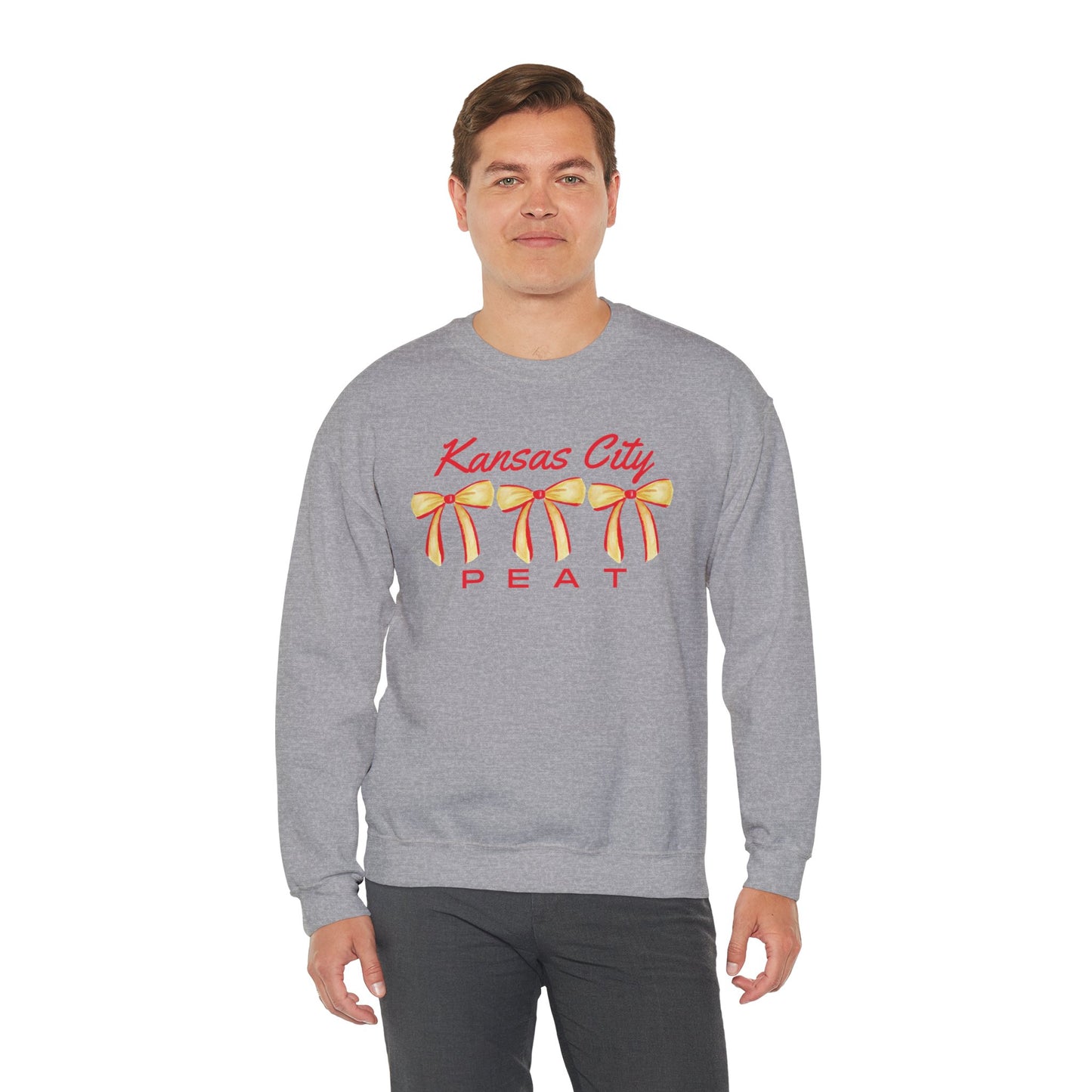 Kansas City Bow Trio Design Graphic Crewneck Sweatshirt