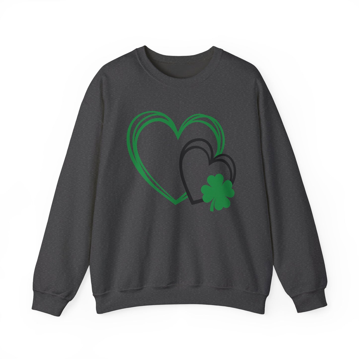 Festive Hearts w/a little St. Patrick’s Day Luck Crewneck Sweatshirt