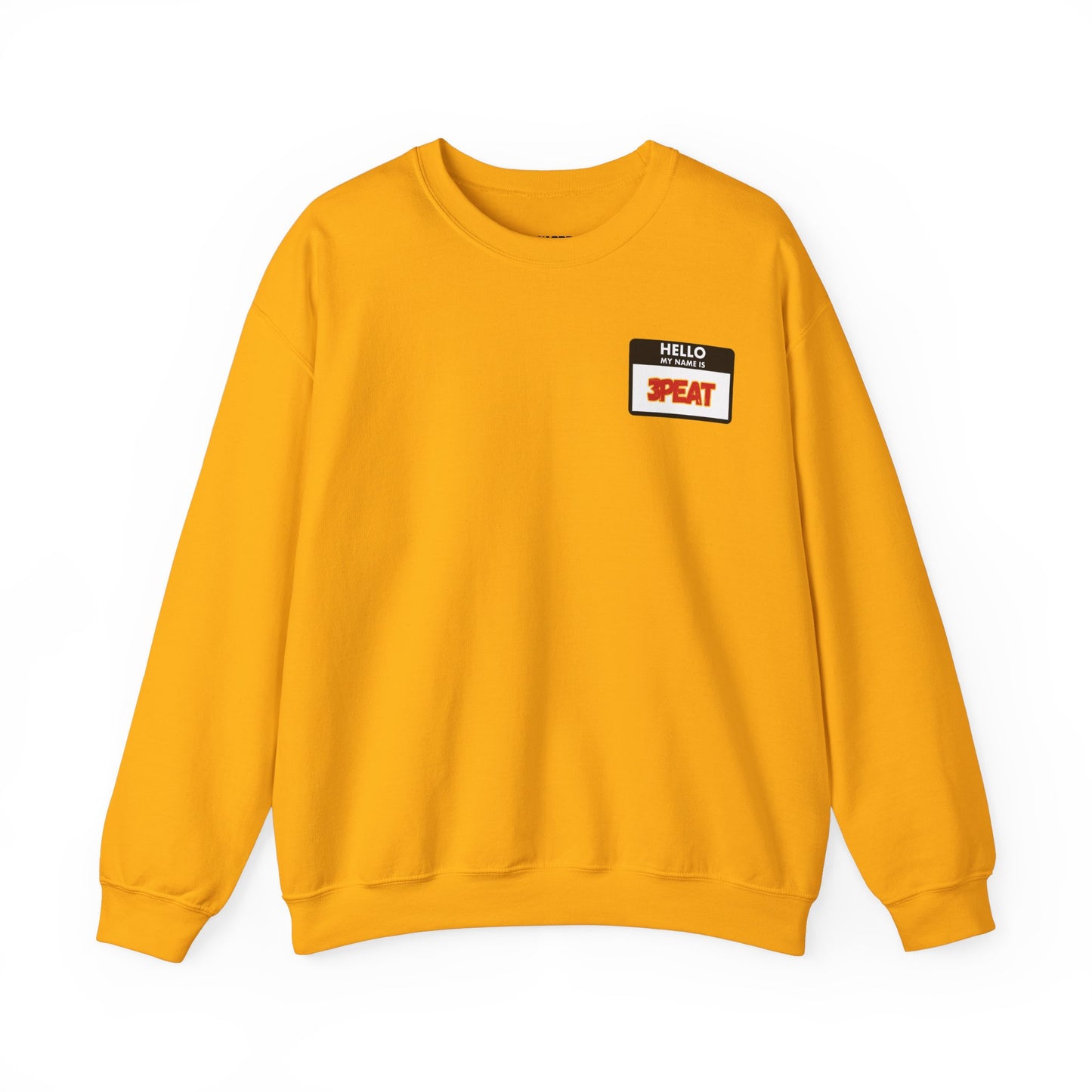 Hello My Name Is Repeat Graphic Crewneck Sweatshirt