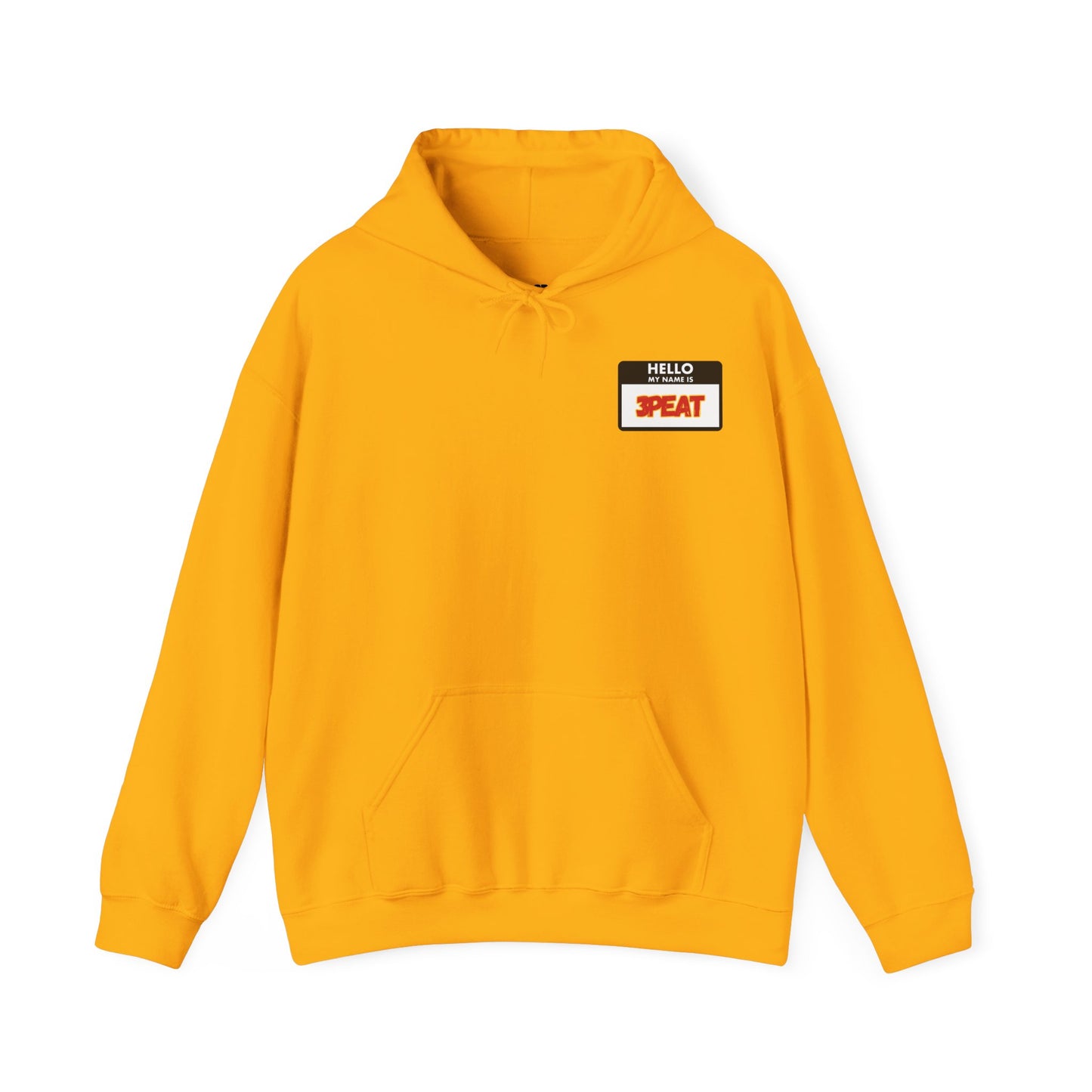 Hello My Name Is Repeat Graphic Hooded Sweatshirt
