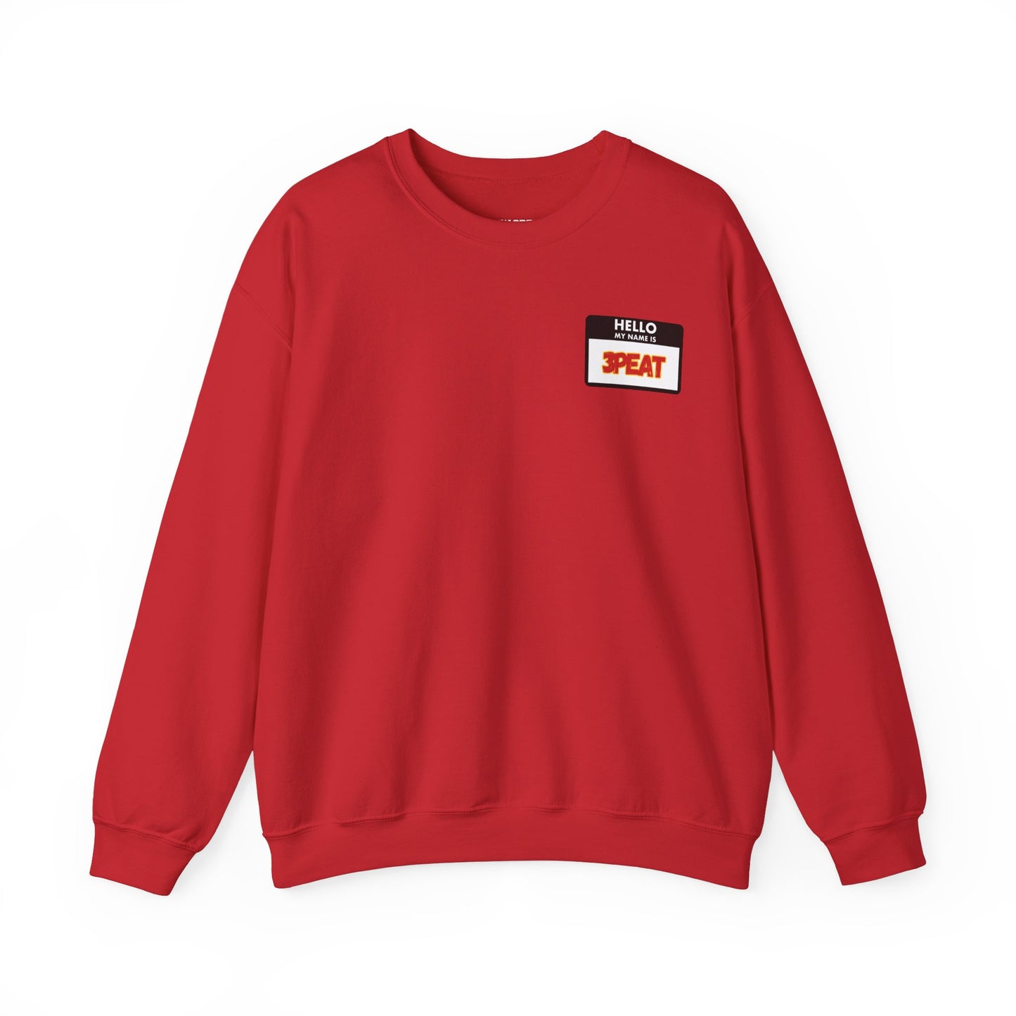 Hello My Name Is Repeat Graphic Crewneck Sweatshirt