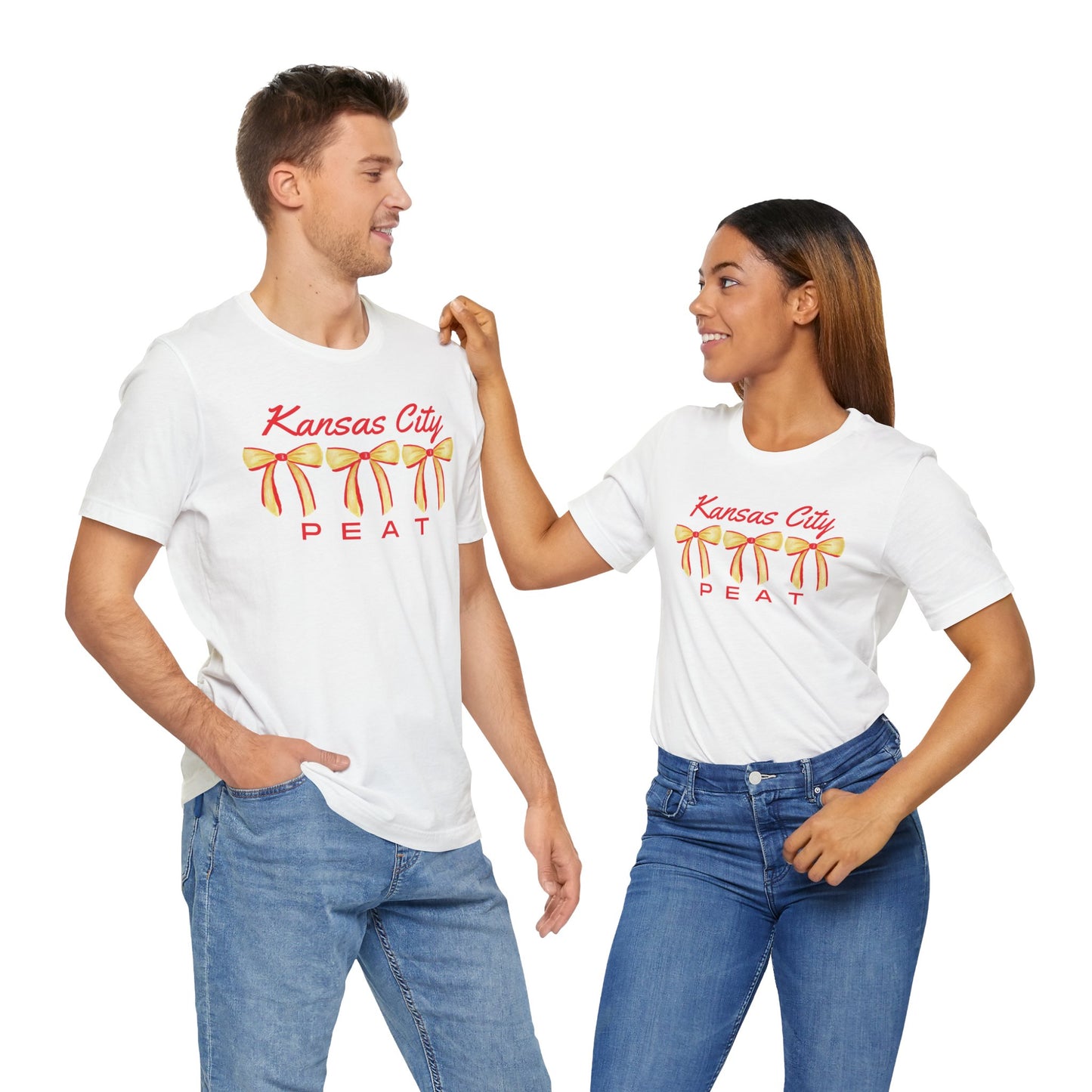 Kansas City Bow Trio Design Graphic T-Shirt