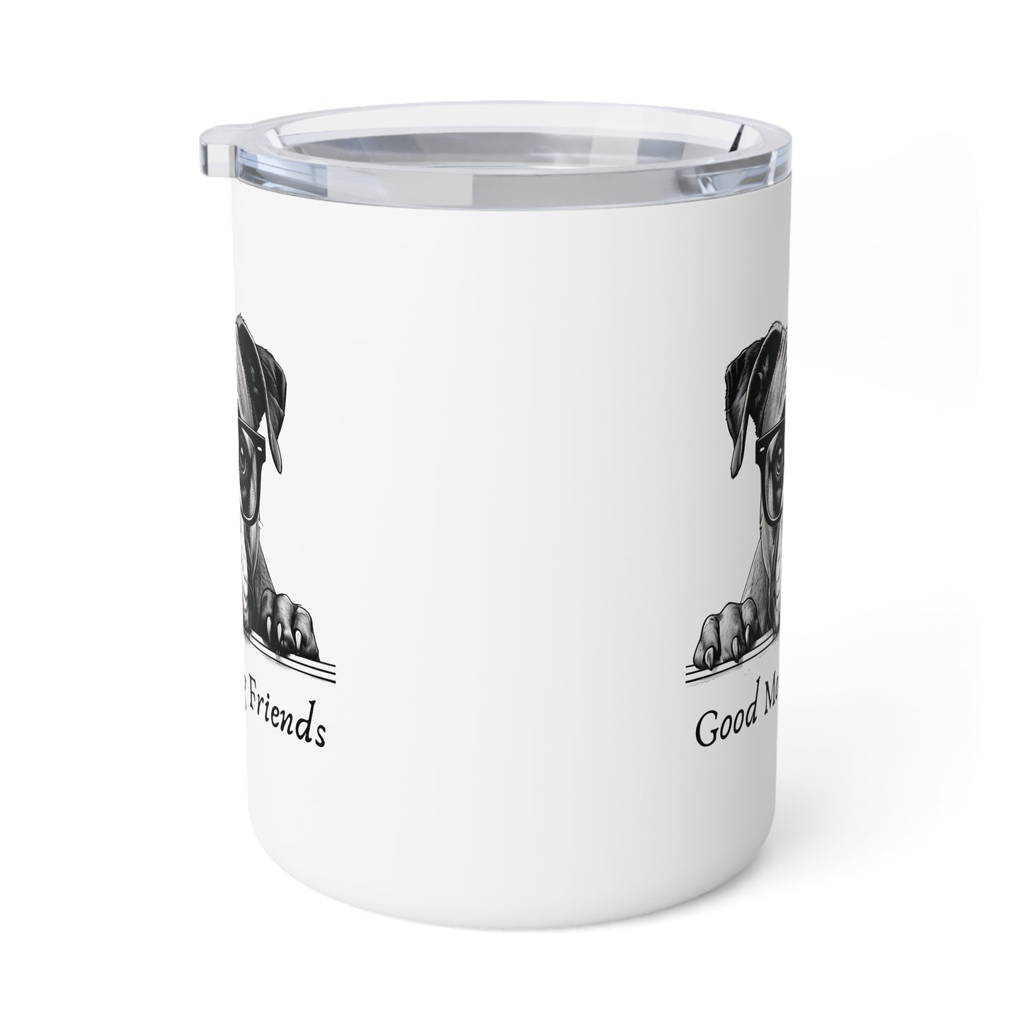 Good Morning Friends Boxer vibes Insulated Coffee Mug, 10oz