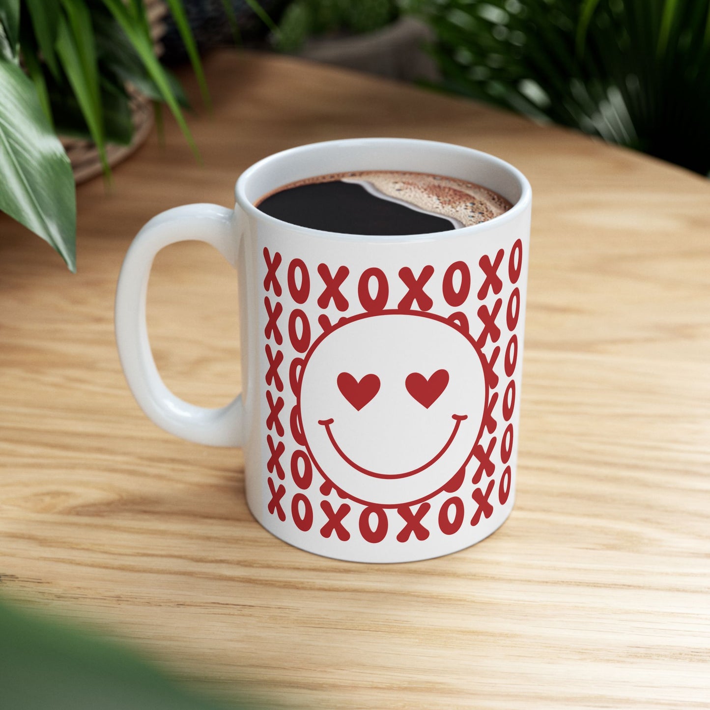 Hearts and Happiness XO Ceramic Mug, Boxer Dog Lovers