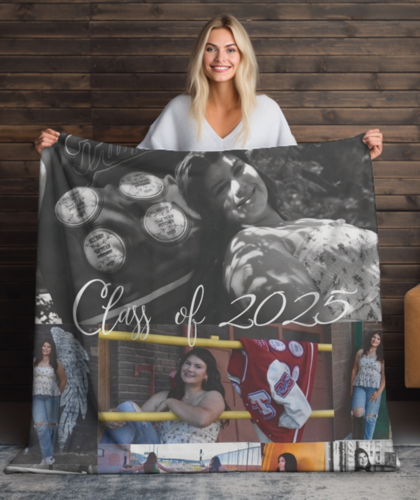 Class of 2025 Custom Velveteen Plush 50x60in Blanket