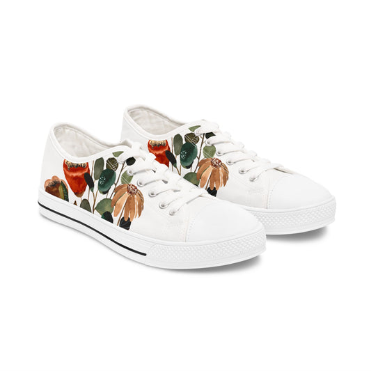 Floral Vintage watercolor print Low Top Sneaker