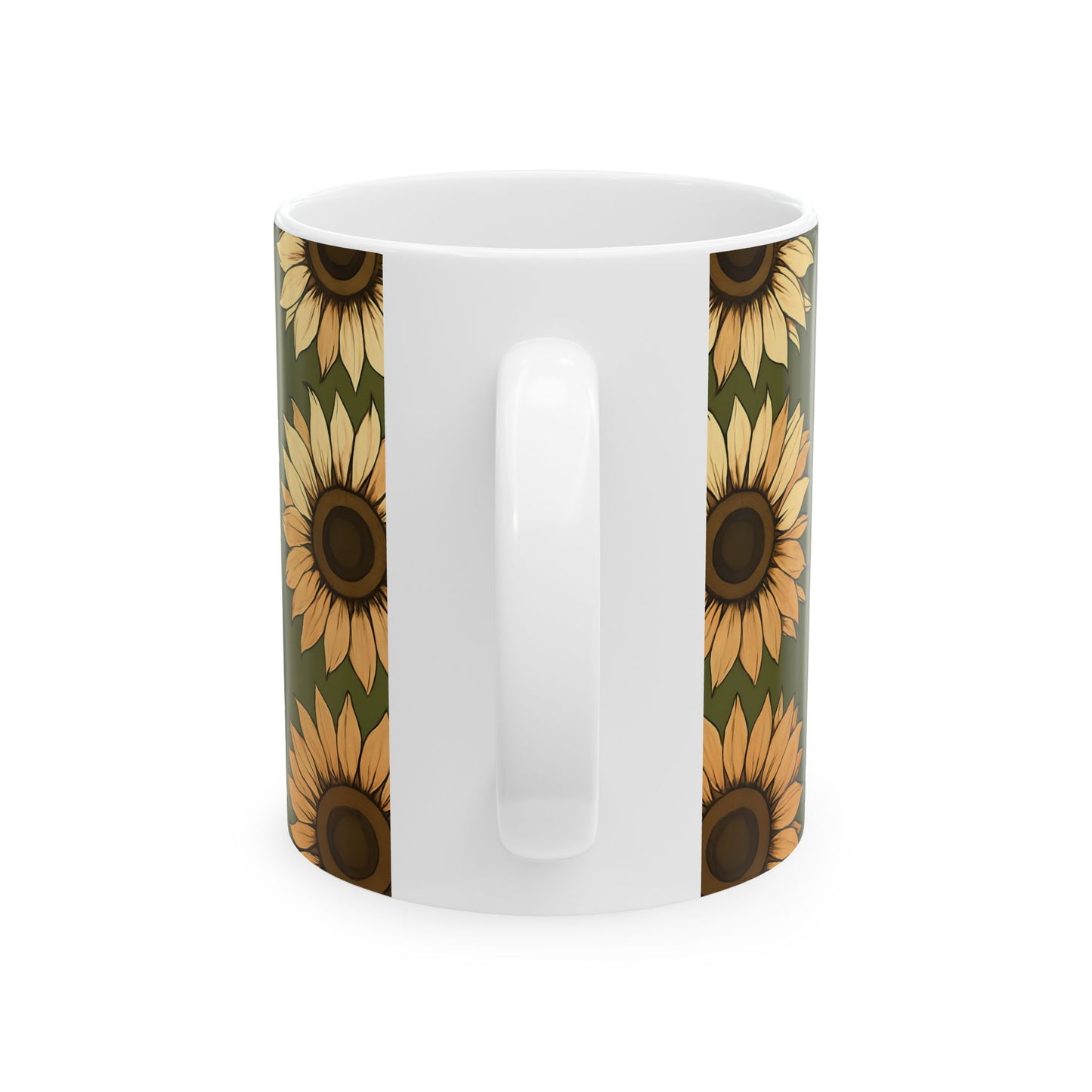 Sunflower All-Over Print Ceramic Mug (11oz, 15oz)