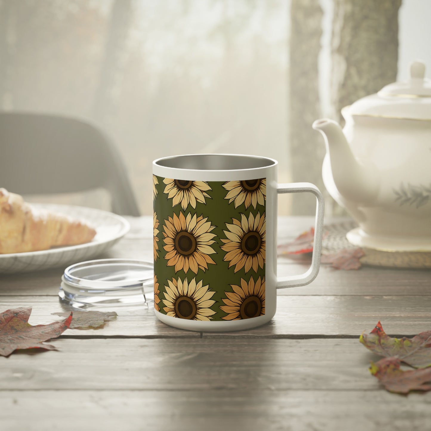 Sunflower Insulated Coffee Mug, 10oz