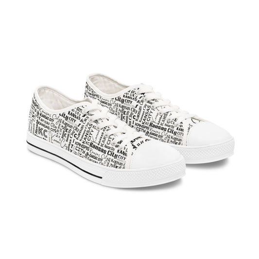 Kansas City Themed all over print Super Cute and Cozy Casual Canvas Women's Low Top Sneakers/Shoes