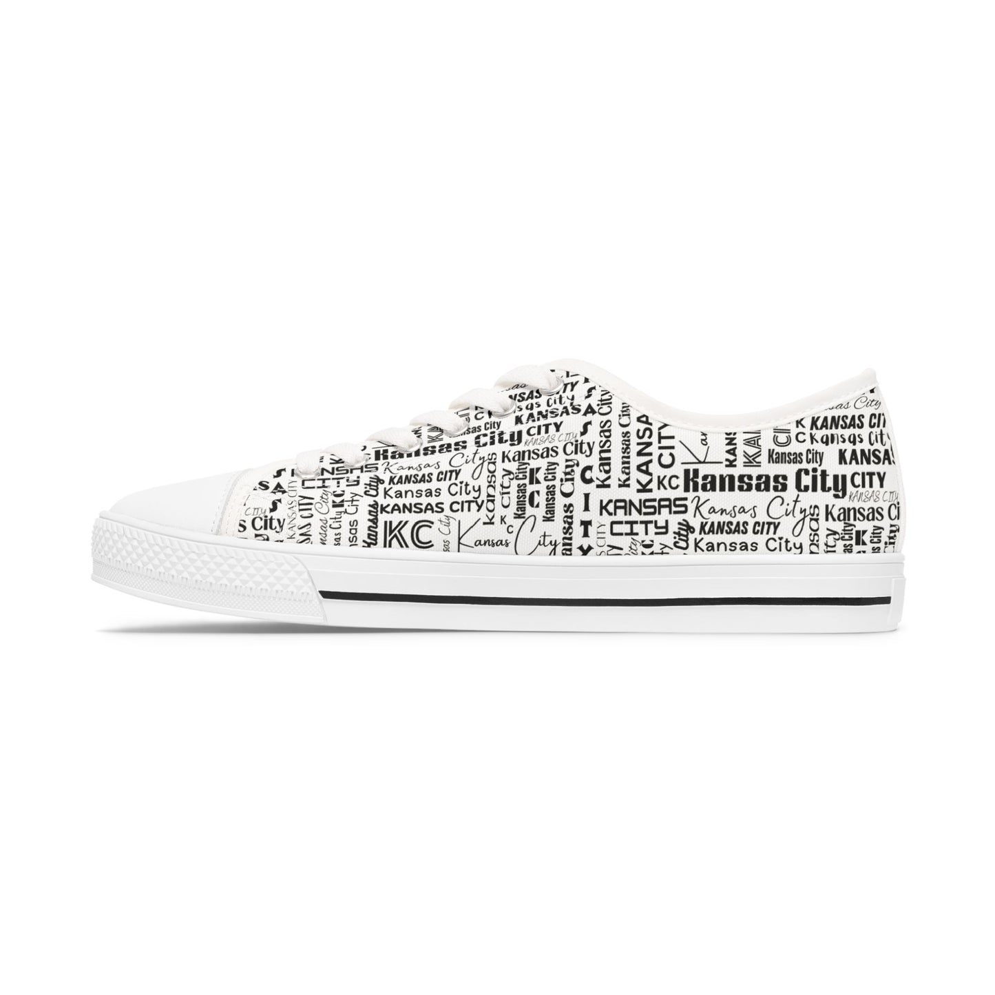 Kansas City Themed all over print Super Cute and Cozy Casual Canvas Women's Low Top Sneakers/Shoes